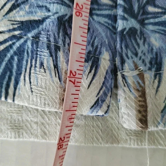 Men's CARIBBEAN SILK BLEND SZ M Medium Finest Silk Blend Palm Tree Textured - Picture 6 of 7